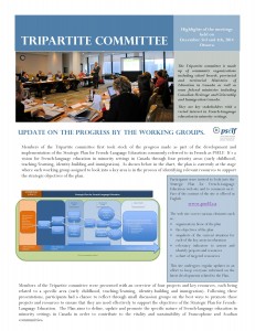 Tripartite Comittee on Dec. 3-4, 2014 - Highlights Comité (PDF - 386 ko)